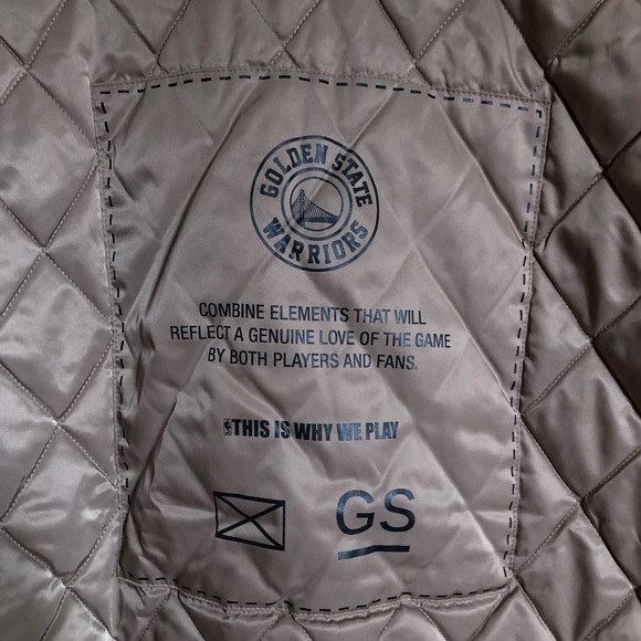 NBA Golden State Warriors Basketball Reversible Bomber Jacket - Picture 13 of 16